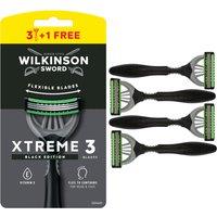 Wilkinson Sword Xtreme 3 Black Men's Disposable Razor 3+1 pack