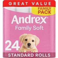 Andrex Family Soft Toilet Tissue 24 Rolls
