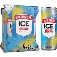 Smirnoff Ice Original 4% vol Ready To Drink 4x250ml Can
