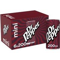 Dr Pepper 6 x 200ml Cans