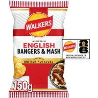 Walkers English Bangers and Mash Sharing Crisps 150g