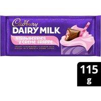 Cadbury Dairy Milk Strawberries & Creme Frappe Chocolate Bar 115 g