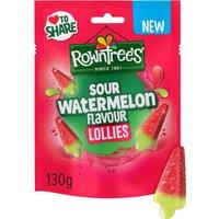Rowntree's Lollies Sour Watermelon Flavour Sweets Sharing Bag 130g