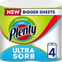 Plenty Ultrasorb Kitchen Roll 4 Rolls