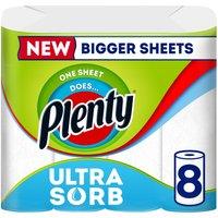 Plenty Ultrasorb Kitchen Roll 8 Rolls