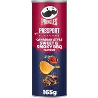 Pringles Passport Canadian Style BBQ Flavour Sharing Crisps 165g