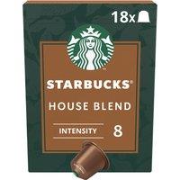 STARBUCKS House Blend by NESPRESSO Coffee Pods, Medium Roast, 93.6g box of 18