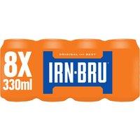 IRN-BRU Regular Soft Drink Can Multipack 8x330ml