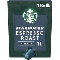 STARBUCKS Espresso Roast by NESPRESSO Coffee Pods, Dark Roast, 99g box of 18