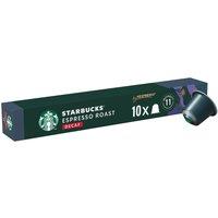 STARBUCKS Decaf Espresso Roast by NESPRESSO Coffee Pods, Dark Roast, 57g box of 10