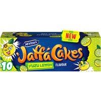 McVitie's Jaffa Cakes Original Chocolate Biscuits Yuzu Lemon Flavour 10 Cakes, 110g