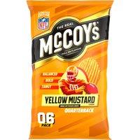 McCoy's Yellow Mustard Multipack Crisps 6 Pack