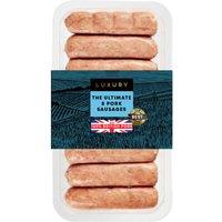 Iceland Luxury The Ultimate 8 Pork Sausages 454g