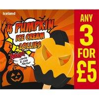 Iceland 4 Pumpkin Ice Creams 180g