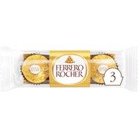 Ferrero Rocher Milk Chocolate Hazelnut Pralines Treat Pack 3 Pieces 37.5g