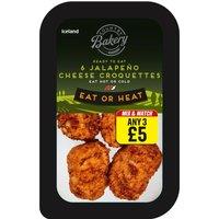 Iceland 6 (Approx.) Breaded Jalapeo Cheese Croquettes 120g