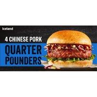 Iceland 4 Chinese Pork Quarter Pounders 454g