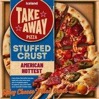 Iceland Takeaway Pizza Stuffed Crust American Hottest 524g