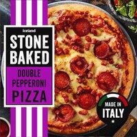 Iceland Stonebaked Double Pepperoni Pizza 364g