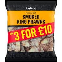 Iceland Peeled Raw Smoked King Prawns 170g