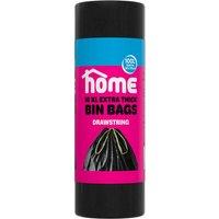 Home 10pk XL Bin Bags Drawstring 100L