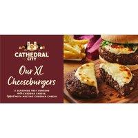 Cathedral City Our XL Cheeseburgers 322g