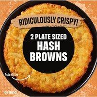 Iceland 2 Plate Sized Hash Browns 400g