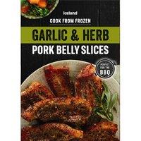 Iceland Garlic and Herb Pork Belly Slices 330g
