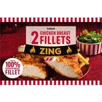 Iceland Zing 2 Chicken Breast Fillets 400g