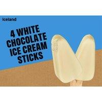 Iceland 4 White Chocolate Ice Cream Sticks 252 g