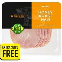 Iceland 7 Slices (approx.) Honey Roast Ham 120g