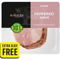 Iceland 7 Slices (approx.) Peppered Ham 120g