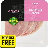 Iceland 7 Slices (approx.) Cooked Ham 120g