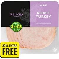 Iceland 6 Slices (Approx.) Roast Turkey 96g