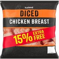 Iceland 15% Extra Free Diced Chicken Breast 690g