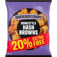 Iceland 20% Extra Free Ridiculously Crispy Homestyle Hash Browns 720g