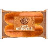 The Daily Bakery 4 Brioche Hotdog Rolls