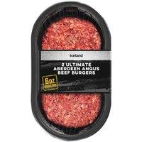 Iceland 6oz 2 Ultimate Aberdeen Angus Beef Burgers