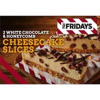 TGI Fridays 2 White Chocolate & Honeycomb Cheesecake Slices 200g