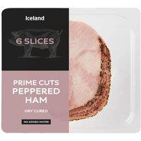 Iceland 6 Slices (Approx.) Prime Cuts Peppered Ham 100g