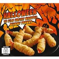 Iceland 10 Filo Pastry Wrapped Mummy Prawns 200g