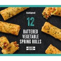Iceland 12 Battered Vegetable Spring Rolls 300g