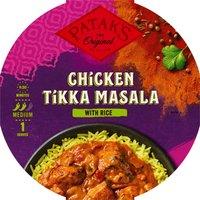 Patak's Chicken Tikka Masala with Rice 400g