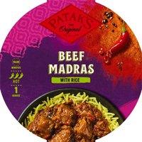 Patak's Beef Madras with Rice 400g