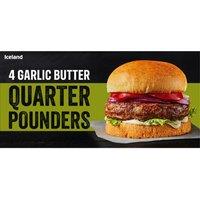 Iceland 4 Garlic Butter Quarter Pounders 454g