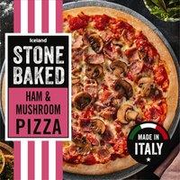 Iceland Stonebaked Ham & Mushroom 395g