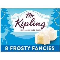 Mr Kipling Frosty Fancies Christmas Cakes 8 Pack