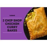 Iceland 2 Chip Shop Chicken Curry Bakes 280g