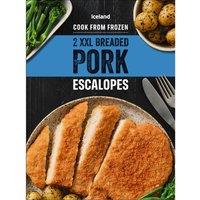 Iceland 2 XXL Breaded Pork Escalopes 500g