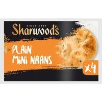 Sharwood's 4 Plain Mini Naan Breads